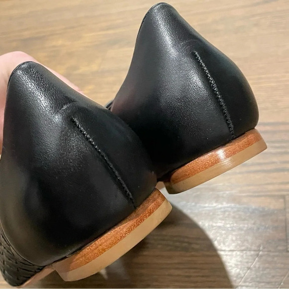 NWOT JOAN OLOFF Lala Woven Leather Huarache Loafers size 7M - Picture 10 of 12